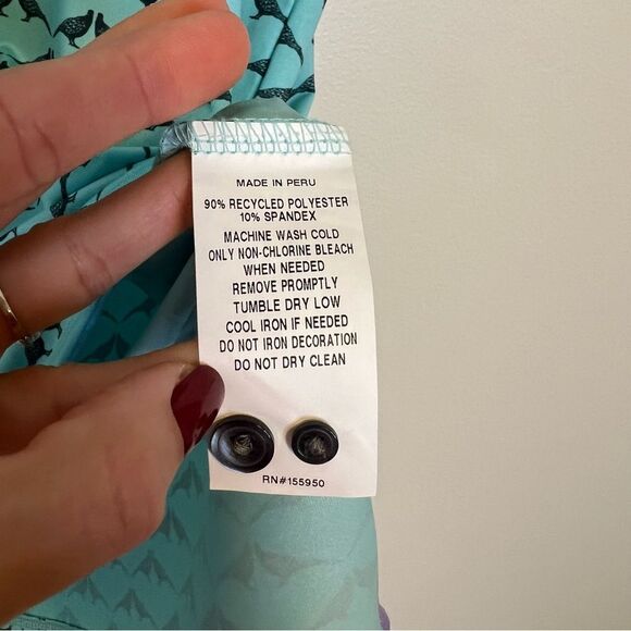 Greyson Siamese Turtle Dove Polo Shirt Size Small Golf Preppy - Picture 9 of 9